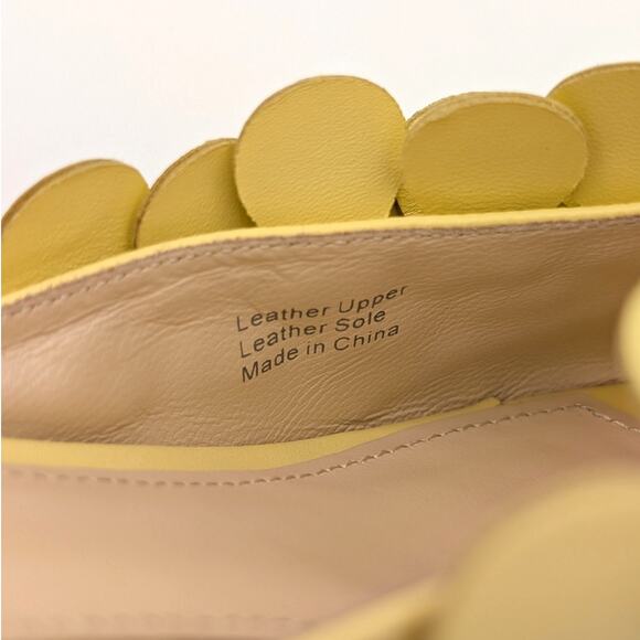 Dee Ocleppo Japan Embellished Leather Sandal Women's Yellow Size US6.5 EU37 - Picture 5 of 13